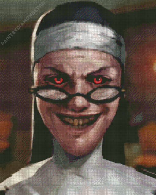 Evil Nun Game Diamond Painting