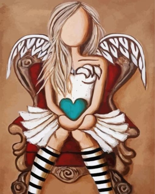 Faceless Angel Diamond Painting