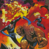 Fantastic Four Illustration Diamond Painting