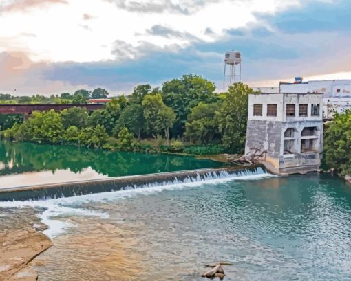 Faust Street Bridge Diamond Painting