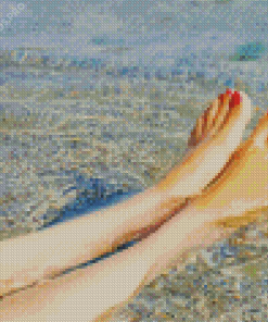 Feet In The Sea Diamond Painting