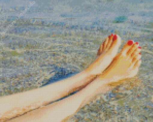 Feet In The Sea Diamond Painting