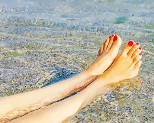 Feet In The Sea Diamond Painting