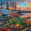 Forest Camping Nature Diamond Painting