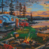 Forest Camping Nature Diamond Painting