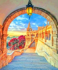 Fortress In Budapest Hungary Diamond Painting