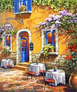 French country cafe Diamond Painting