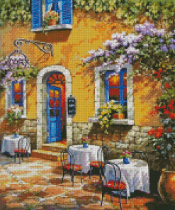 French country cafe Diamond Painting