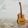 Guitar at The Beach Diamond Painting