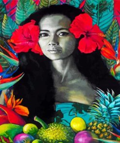 Hawaiian Girl Diamond Painting