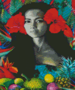 Hawaiian Girl Diamond Painting