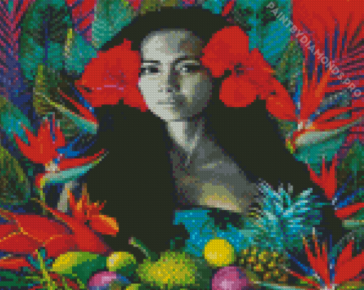 Hawaiian Girl Diamond Painting