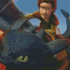 Hiccup On Dragon Diamond Painting