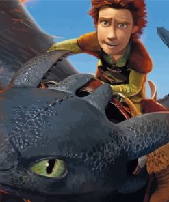 Hiccup On Dragon Diamond Painting