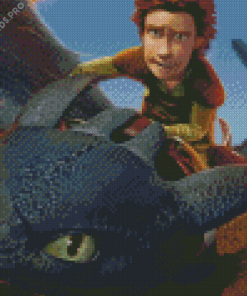 Hiccup On Dragon Diamond Painting