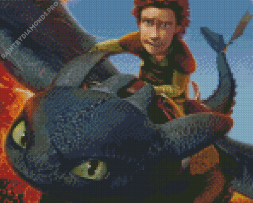 Hiccup On Dragon Diamond Painting