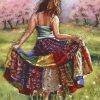 Hippie Girl Dancing Diamond Painting