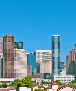 Houston City Skyline Diamond Painting