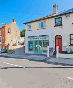 Howth Village Streets Diamond Painting