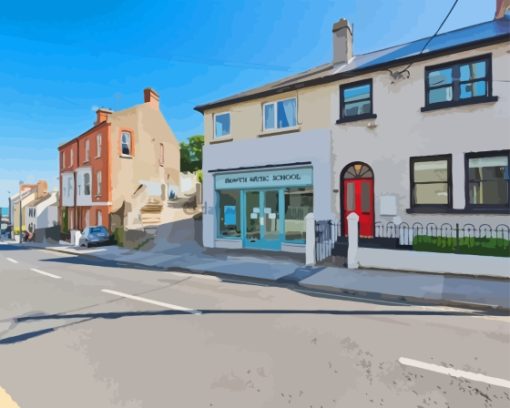 Howth Village Streets Diamond Painting