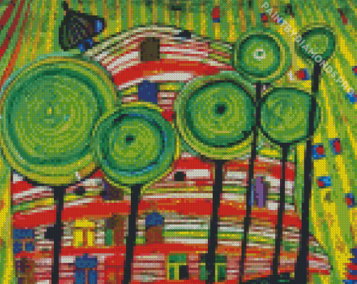 Hundertwasser Diamond Painting