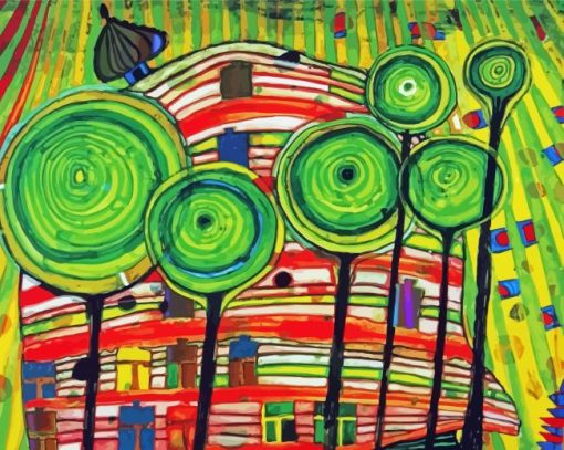 Hundertwasser Diamond Painting