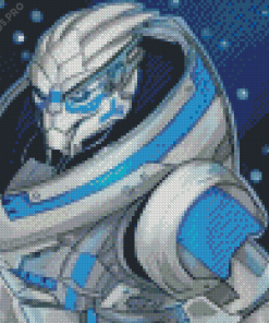 Illustration Garrus Vakarian Diamond Painting