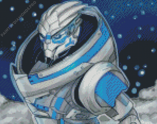 Illustration Garrus Vakarian Diamond Painting