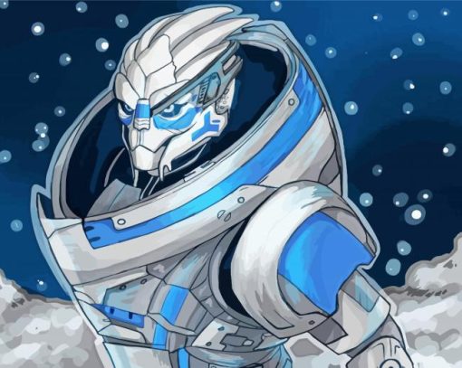 Illustration Garrus Vakarian Diamond Painting