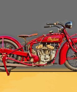 Indian Scout Motorcycle Diamond Painting