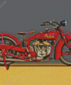 Indian Scout Motorcycle Diamond Painting