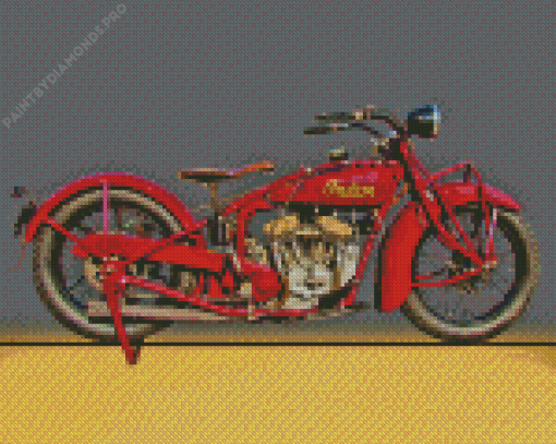 Indian Scout Motorcycle Diamond Painting