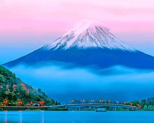 Japan Mount Fuji Diamond Painting