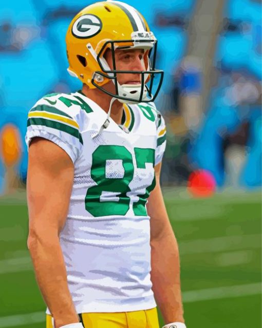 Jordy Nelson Footbaler Diamond Painting