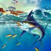 Jumping Sailfish Diamond Painting