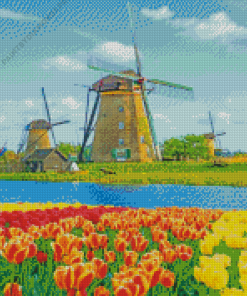 Kinderdijk Netherlands Diamond Painting