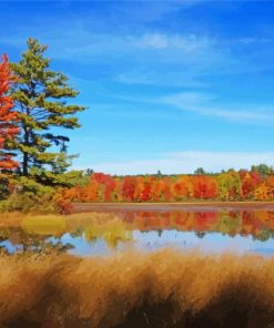 Lake Winnipesaukee Fall Diamond Painting