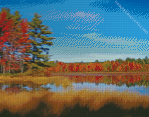 Lake Winnipesaukee Fall Diamond Painting