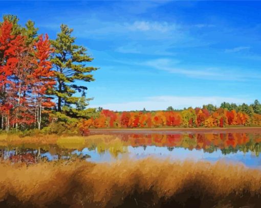 Lake Winnipesaukee Fall Diamond Painting