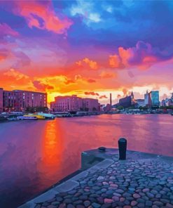 Liverpool Sunset Diamond Painting