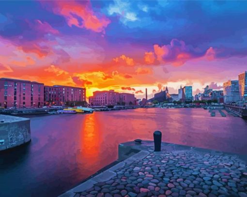 Liverpool Sunset Diamond Painting