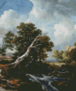 Low Waterfall Diamond Painting