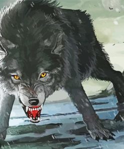 Mad Fenrir Wolf Diamond Painting