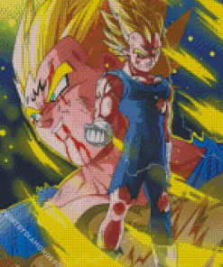 Majin Vegeta Character Diamond Painting