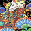 Mandala Cats Diamond Painting