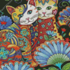 Mandala Cats Diamond Painting