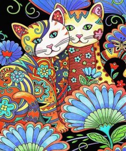 Mandala Cats Diamond Painting