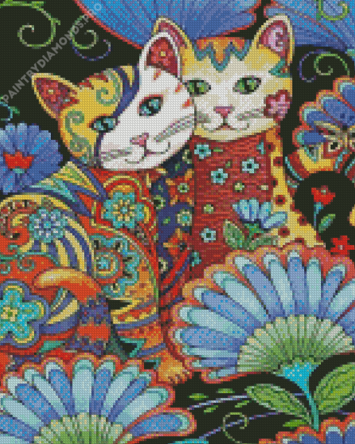 Mandala Cats Diamond Painting