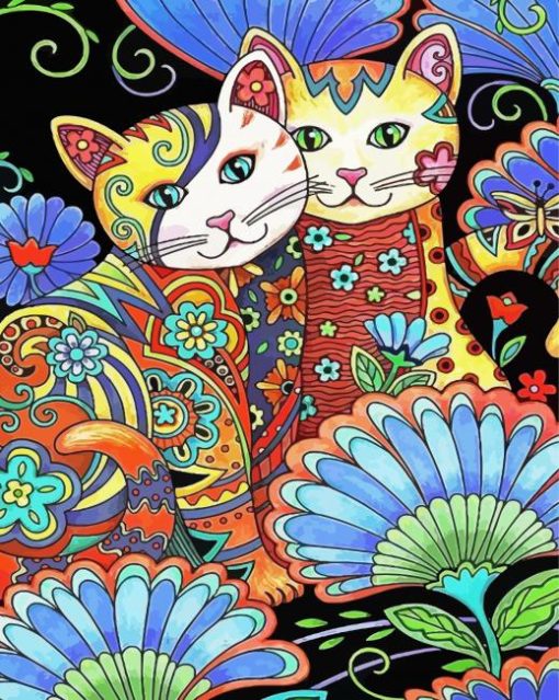 Mandala Cats Diamond Painting