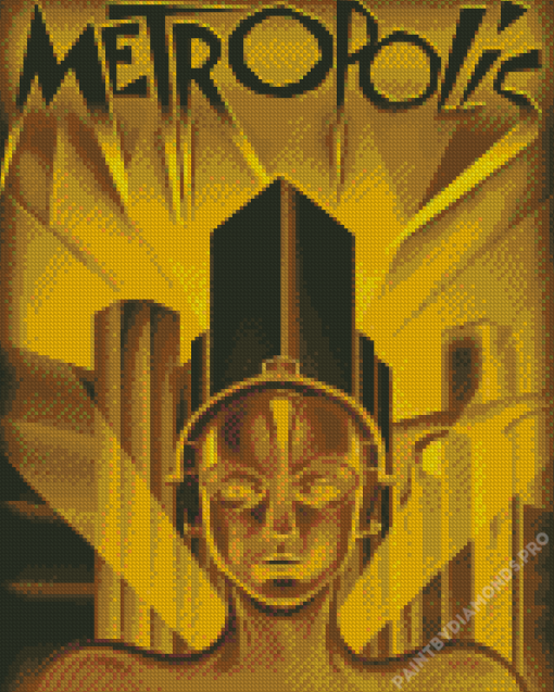 Metropolis Movie Poster Diamond Painting